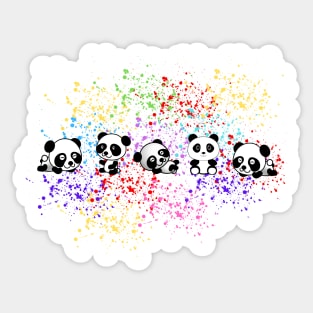 Cute baby panda Sticker